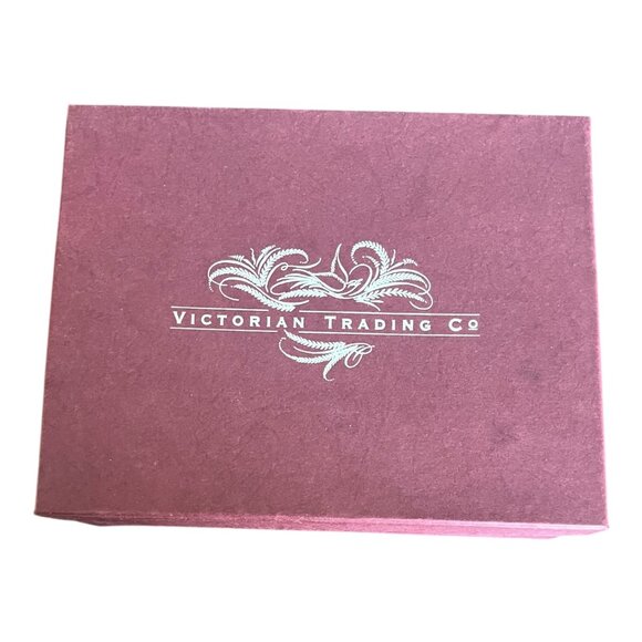 Victorian Trading Co July Teacup & Saucer Set Floral Design Bone China With Box - Picture 15 of 16